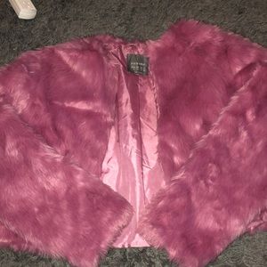 Faux fur coat